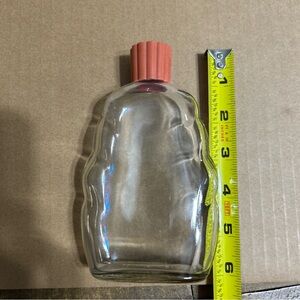 Vintage Hinds Clear Glass  Bottle with Red Hinds Cap excellent condition collect